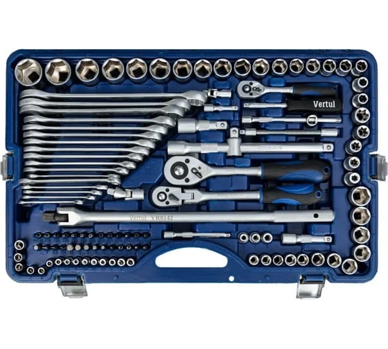 Набор инструментов VERTUL 1/4", 3/8" 1/2" 142 предмета VR0142