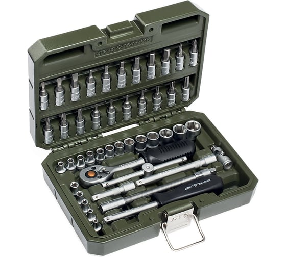 Набор головок Дело Техники и принадлежностей 1/4", 46 предметов 600746 1