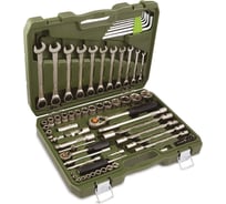 Набор головок Дело Техники 1/4", 1/2" с трещоточными ключами 77предм. 620778