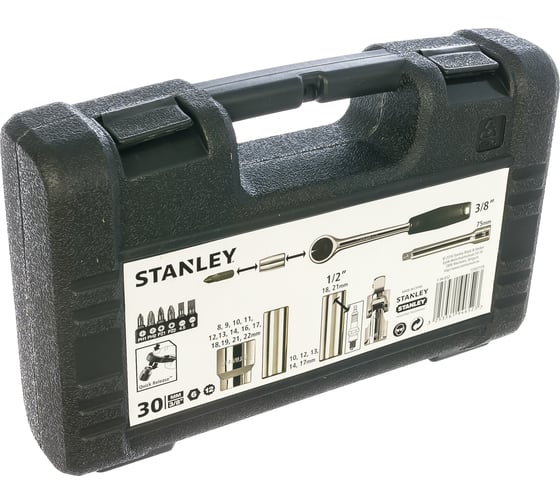 Набор торцевых головок 3/8, 30 шт Stanley 1-94-652