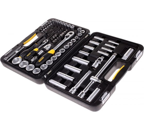 Набор торцевых головок 1/4"+1/2", 77 шт Stanley EXPERT 1-94-669