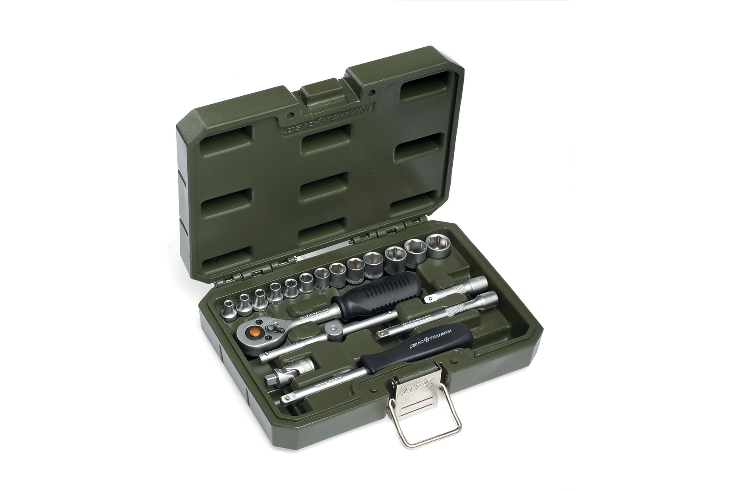 НаборДелоТехникиголовокипринадлежностей1/4",19предм.600719