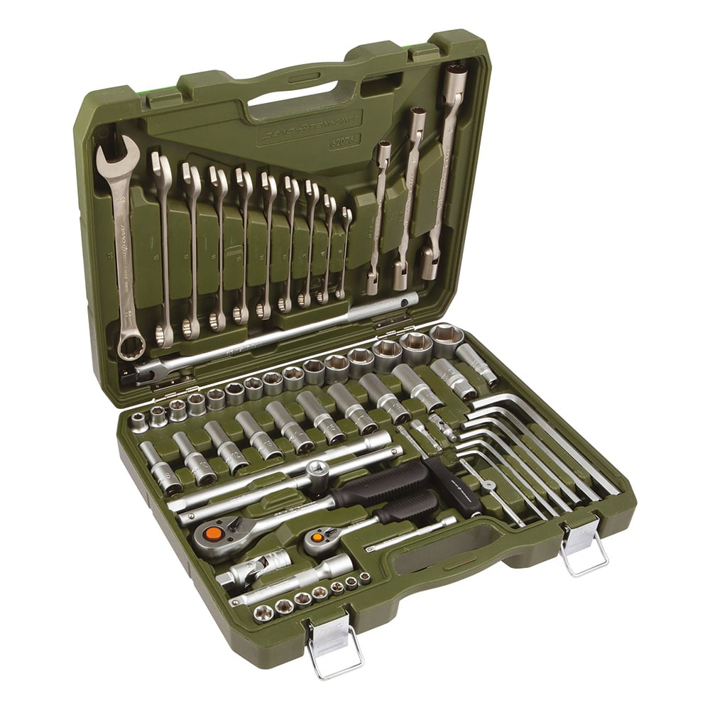 Набор головок и принадлежностей, 64 предмета Дело Техники 1/2", 1/4 ...