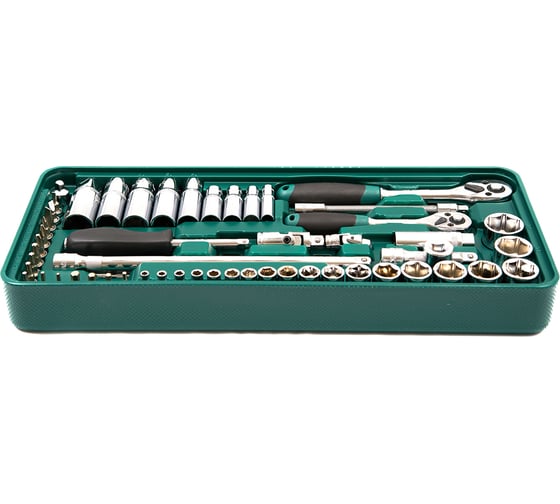 Набор инструмента Rossvik головки 1/4", 3/8", ложемент, 57 предметов LST057