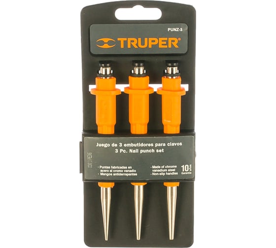 Набор кернов 3 шт Truper PUNZ-3 18064