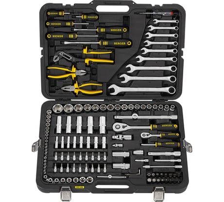 Универсальный набор инструментов 128 предметов Berger BG BG128-1214