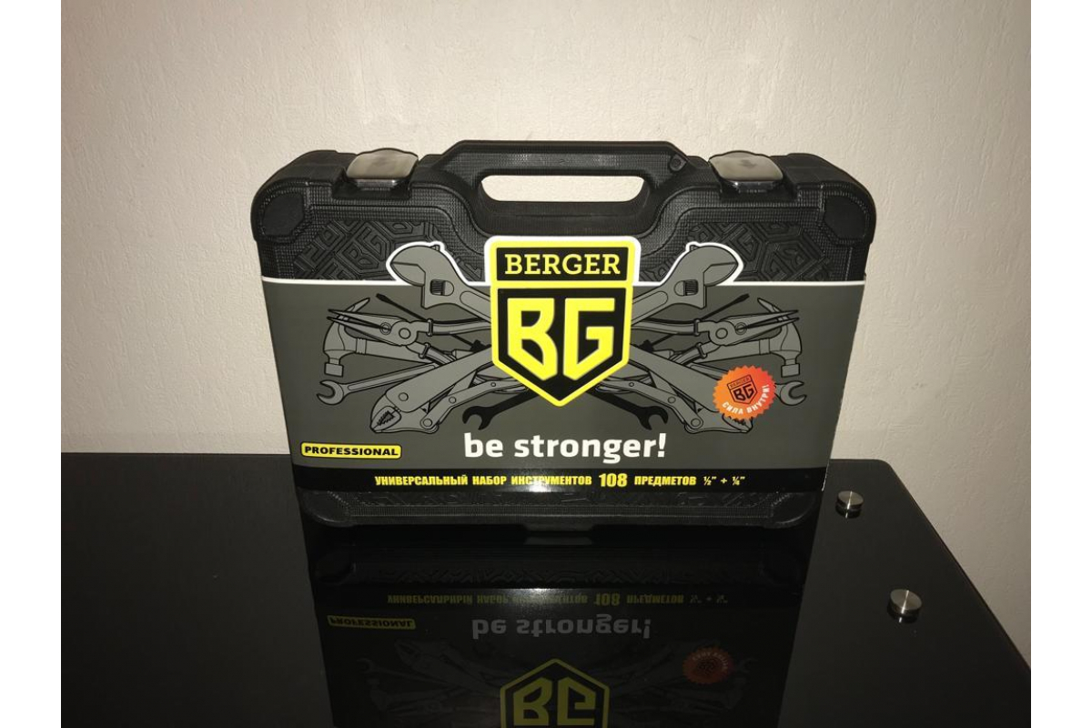  набор инструментов 108 предметов Berger BG BG108-1214 .