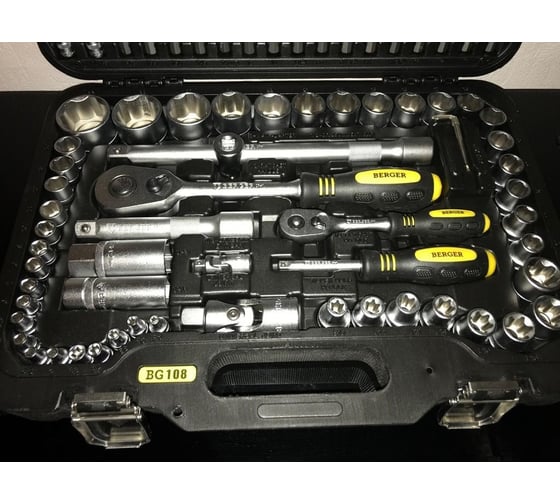 Универсальный набор инструментов 108 предметов Berger BG BG108-1214 ...
