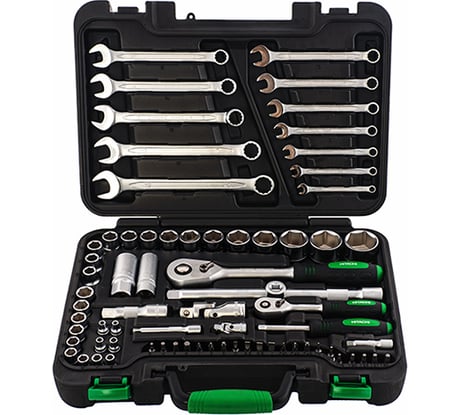 Набор инструмента 1/4" и 1/2" 73 предмета Hitachi HTC-774013