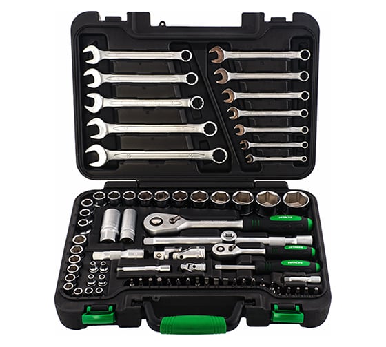 Набор инструмента 1/4" и 1/2" 73 предмета Hitachi HTC-774013 1