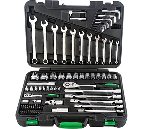 Набор инструмента 1/4" и 1/2" 77 предметов Hitachi HTC-774017