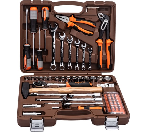 Универсальный набор инструмента Ombra OMT75S 1/4"DR и 1/2"DR