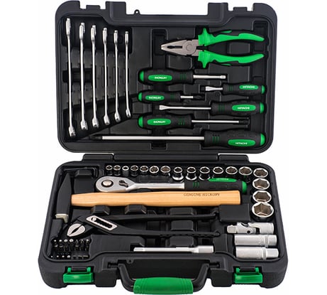 Набор инструмента Hitachi 1/4" и 1/2" 56 шт HTC-774015