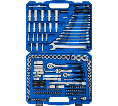 Универсальный набор инструмента ЗУБР А-216 216 предметов 27674-H216