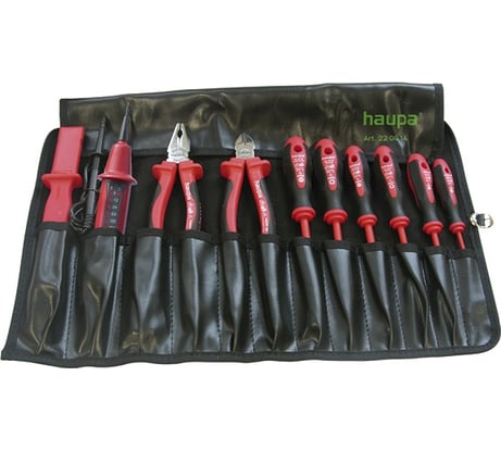 Набор инструментов VDE в мягкой сумке HAUPA 220014