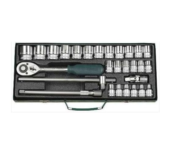 Универсальный набор торцовых головок 1/2", 28шт Kraftool INDUSTRIE QUALITAT 27892-H28_z01 1