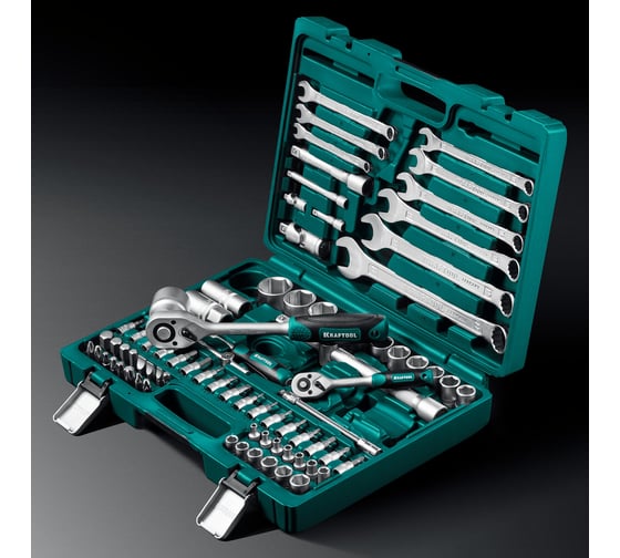Набор торцовых головок 1/2",1/4", 82шт Kraftool EXPERT QUALITAT SUPER LOCK 27887-H82_z02