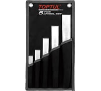 Набор усиленных зубил TOPTUL 18-34 мм, 5 шт, на полотне GPAQ0504