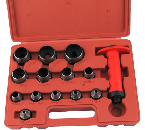 Набор высечек-пробойников CNIC ОТ2014 5-35 мм, в пластиковом чемодане, 14 предметов 37142 1