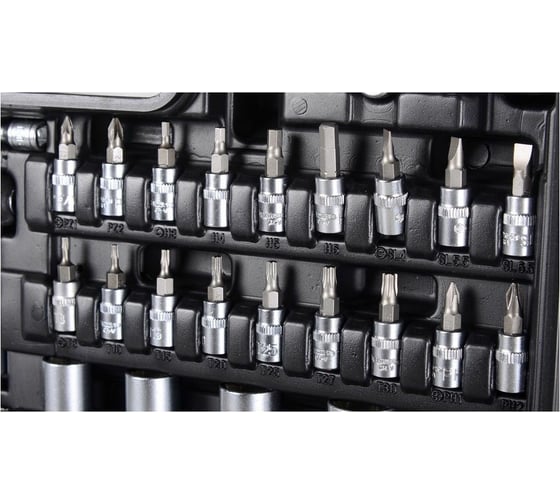 Набор инструментов Вихрь 1/2", 1/4", CrV, в кейсе, 108 предметов 73/6/7/8