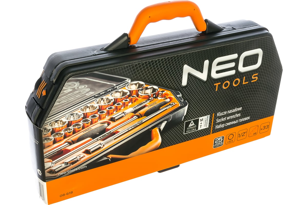  сменных головок NEO Tools 1/2 33 шт 08-618 - выгодная цена .