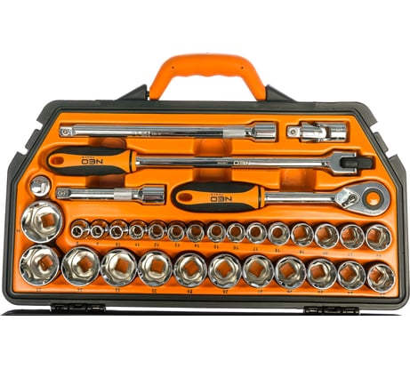 Набор сменных головок NEO Tools 1/2 33 шт 08-618