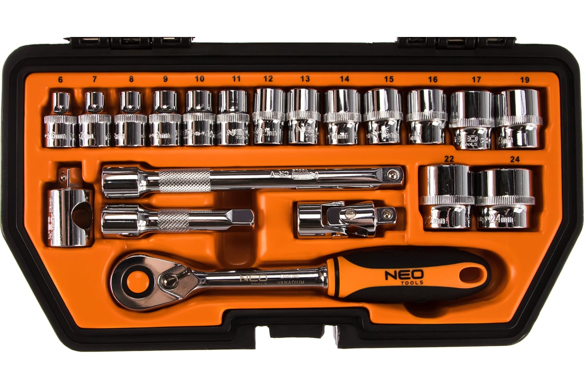  сменных головок NEO Tools 3/8 20 шт 08-610 - выгодная цена .