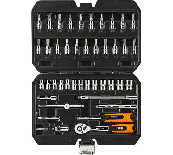 Сменные головки NEO Tools 46 шт 1/4 08-660