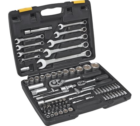 Набор сменных головок и насадок TOPEX 1/4", 1/2" 82 шт. 38D686