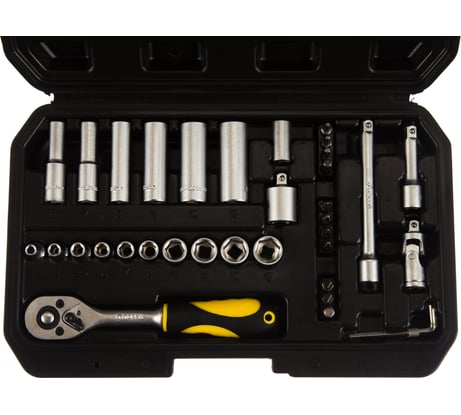 Набор сменных головок и насадок TOPEX 1/4" 36 шт. 38D669