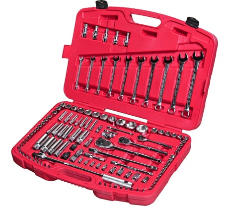 Набор инструментов JTC 1/4", 3/8", 1/2" 6-гранный в кейсе 123 предмета, H123C 700768