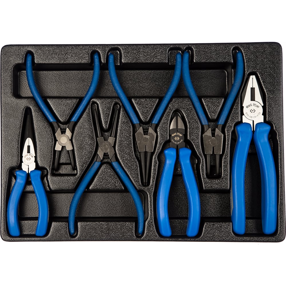 Набор съемников стопорных колец, плоскогубцев и бокорезов KING TONY 7 ...