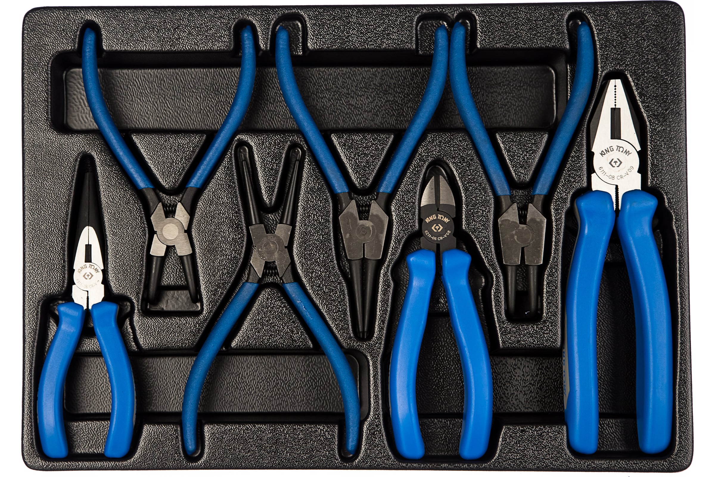 Наборсъемниковстопорныхколец,плоскогубцевибокорезовKINGTONY7предметов9-40207GP