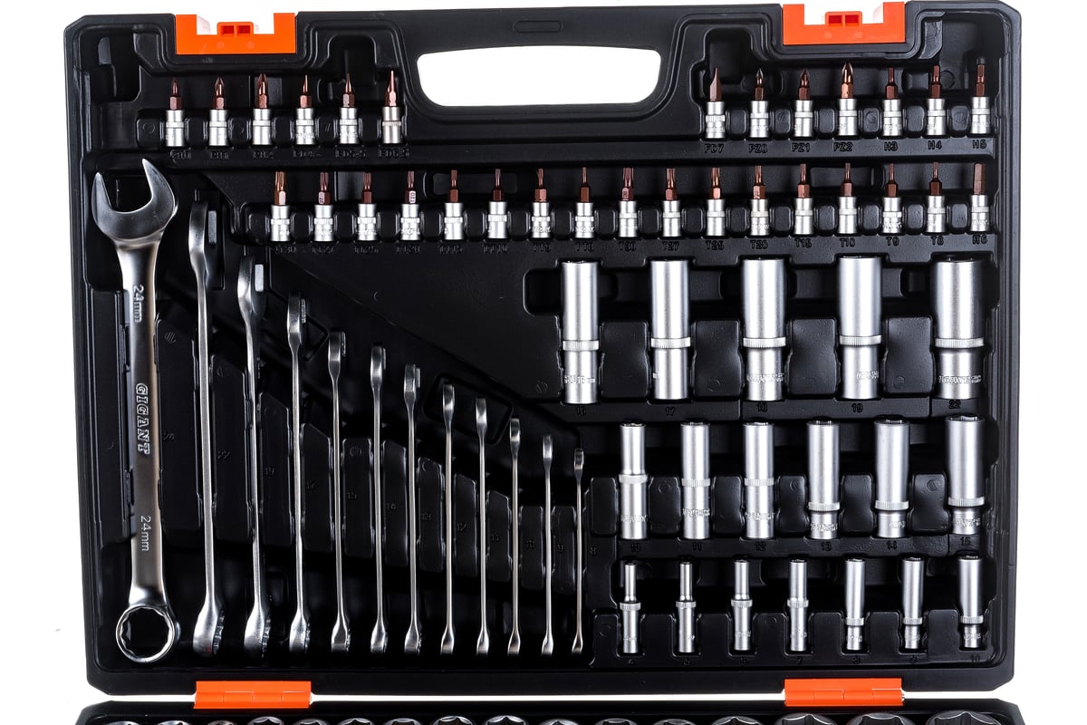 Набор автомобильного инструмента Gigant 216 предметов, Сталь Cr-V, GAS ...