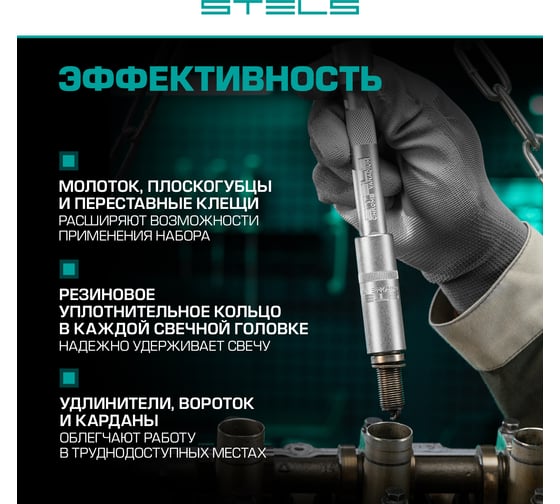 Набор инструментов 142 шт STELS 14107