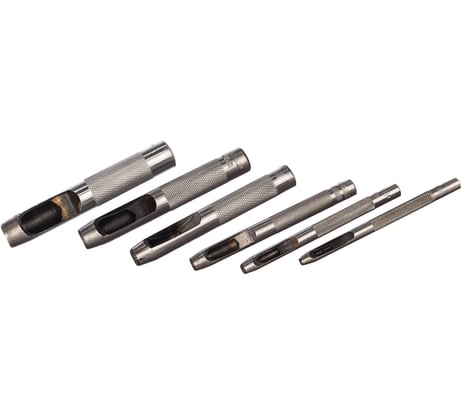 Набор пробойников для кожи 3-12.5мм, 6шт Зубр МАСТЕР 22949-H6