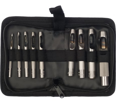 Набор пробойников для кожи 2-13мм, 9шт Зубр МАСТЕР 22949-H9