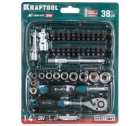 Универсальный набор инструмента KRAFTOOL Universal-38 1/4", 38 предметов 27970-H38