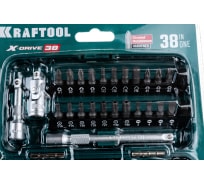Универсальный набор инструмента KRAFTOOL Universal-38 1/4", 38 предметов 27970-H38