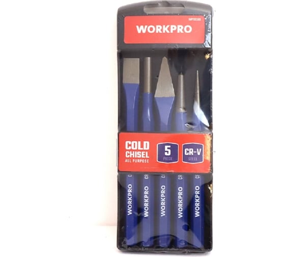 Набор кернов и зубил WORKPRO 5шт WP201303