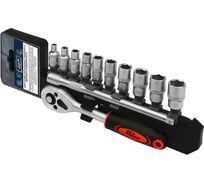 Набор головок Дед Макар торцевых МК12-33 с трещоткой 1/4, 12 предметов 00-00015835