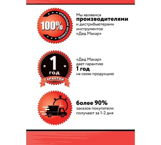 Набор головок Дед Макар торцевых МК12-33 с трещоткой 1/4, 12 предметов 00-00015835