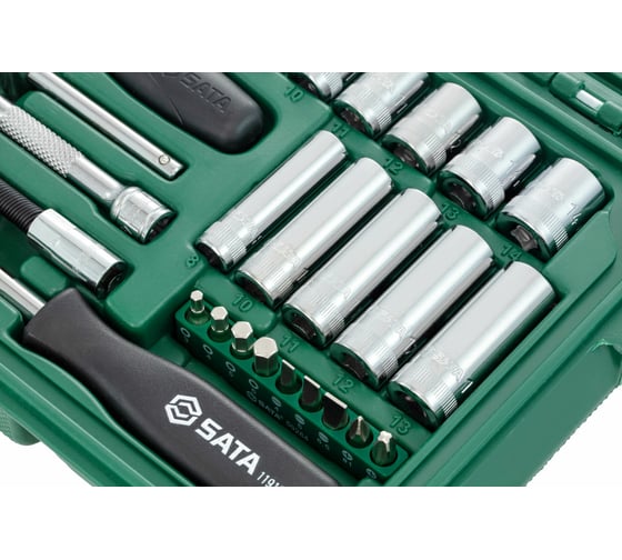 Набор торцевых головок с принадлежностями, 36 шт, 1/4 DR, SATA 09001