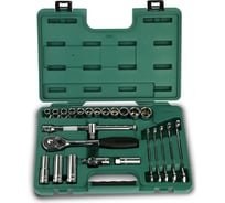 Набор ключей и торцевых головок с принадлежностями, 25 шт, 1/2 DR, Sata 09506