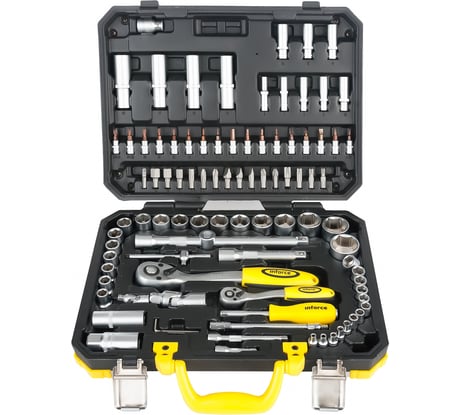 Набор инструмента 94 предмета Inforce 1/2&1/4 51694 в чемодане