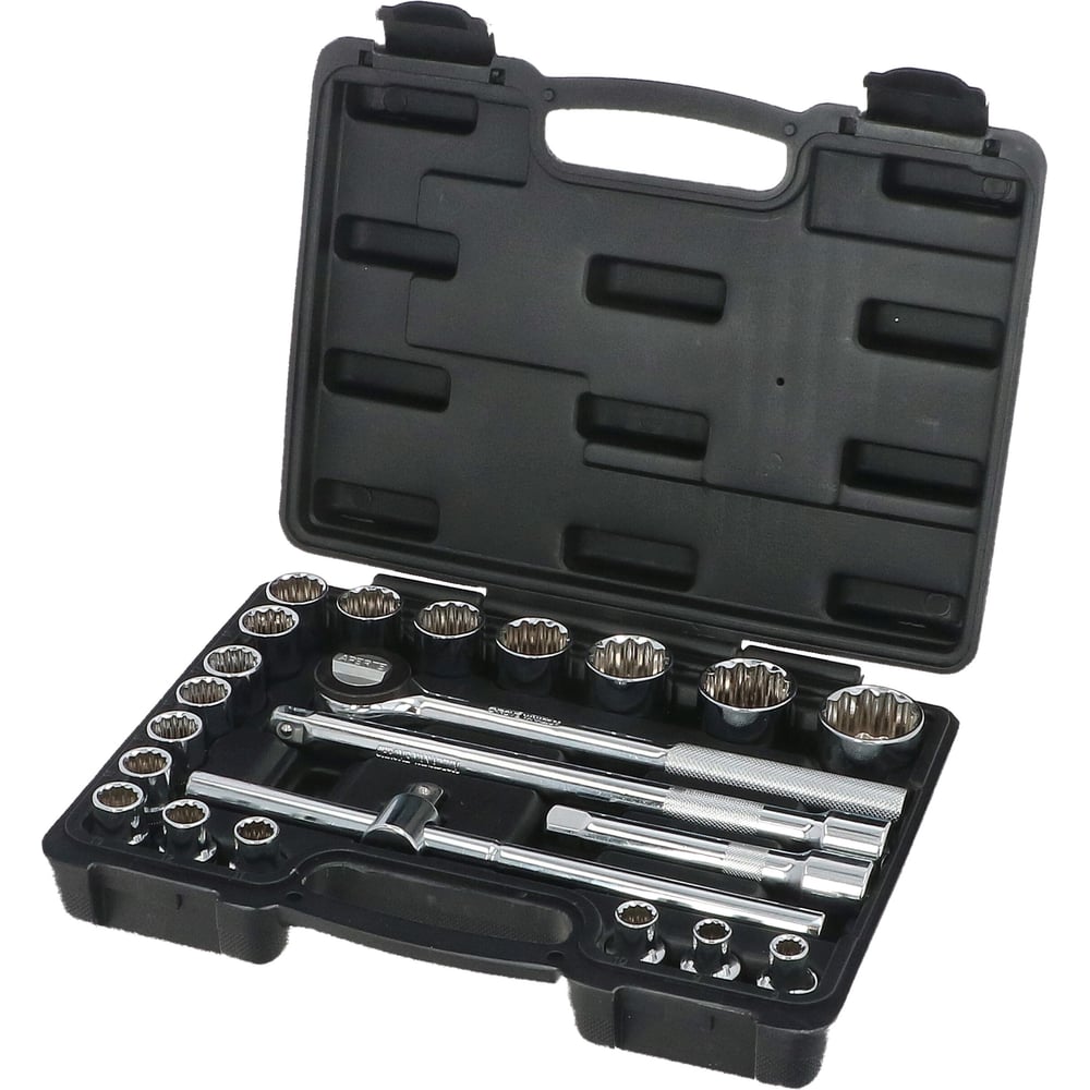 Набор торцевых головок BRENAR 22шт, 1/2", 12-гранные, 8-32мм BRKNAS022 ...