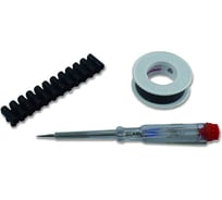 Набор для электромонтажа: индикаторная отвертка, люстровый зажим, изолента IP20 REV 08500 3