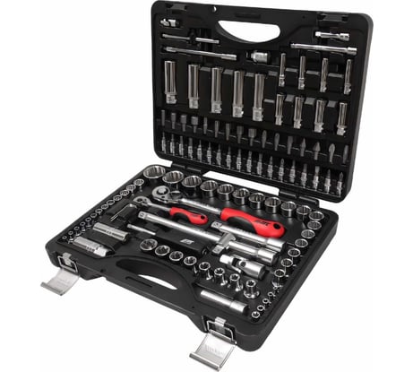 Набор головок торцевых и вставок JTC 1/4", 1/2" 12-гранных в кейсе 110 предметов, T110B-B72 794236