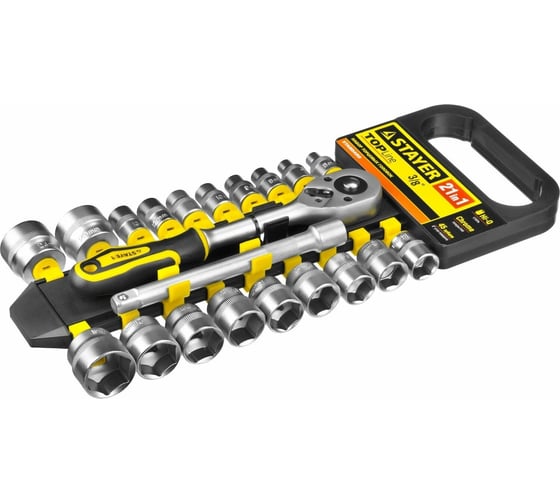 Набор STAYER STANDARD 3/8", 21 предмет 27752-H21