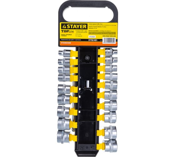 Набор STAYER STANDARD 3/8", 21 предмет 27752-H21